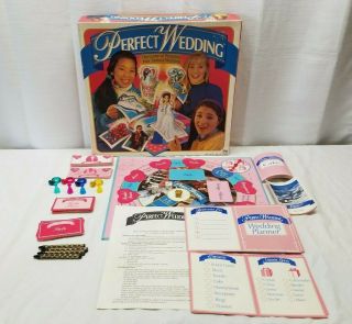 Vintage Perfect Wedding Board Game Cadaco 1993 90s Toy Rings Engagement Party