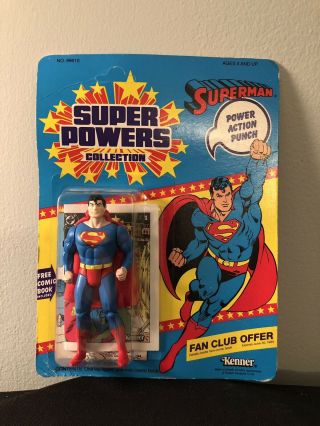 Rare Vintage Kenner Powers Superman 1984 Unpunched