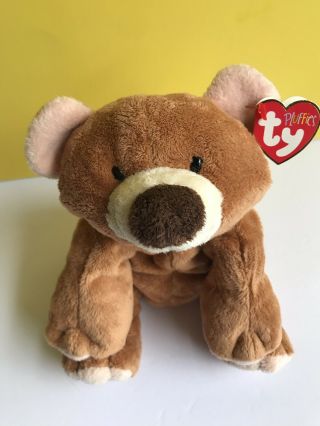 Ty Pluffies Slumbers The Bear Plush 2002 With Ty Tag
