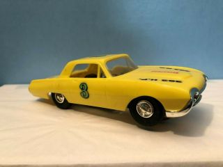 Vintge 1963 Eldon Ford Thunderbird 1/32 Scale Yellow Sot Car W/decals