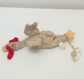 Russ Berrie Giblet Hanging Chicken Suction Cup Window Plush Toy Stuffed Animals