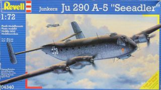 Revell 1:72 Junkers Ju290 Ju - 290 A - 5 Seeadler Plastic Model Kit 04340u