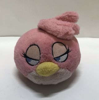 Angry Birds Stella Rovio Long 7 " High 5 " Pink Plush Doll Toy No Sound