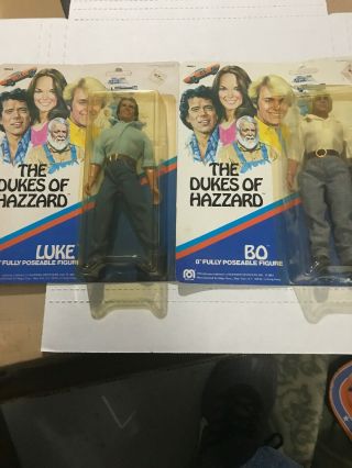 Dukes Of Hazzard Mego Dolls Vintage 1981 8 Inch Set Bo And Luke