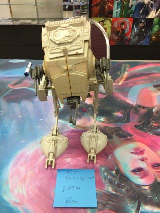 Kenner Star Wars Power Of The Force Imperial At - St Scout Walker Vehicle