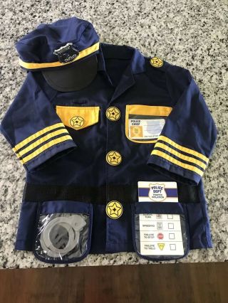 Melissa & Doug Police Officer Role Play Costume Set Ages 3 - 6 Yrs Dress - Up Toys
