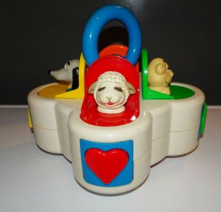 Vintage Shari Lewis Lamb Chop & Friends Pop - Up Baby Toy 1993 Blue Box Toys
