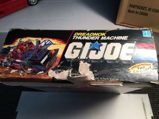 Gi Joe A Real American Hero Thunder Machine Cobra Dreadnok Box Uncut File Card 4