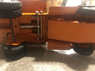 Tonka 1956 State Highway Hydraulic Dump Truck With Snow Plow Blade 7