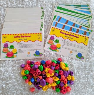 Frog Counters 90,  W/color Number Pattern Cards Preschool Kinder 1st Sorting