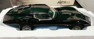 1968 Corvette Manta Ray 1:18 Diecast Car By Autoart - Black To Blue