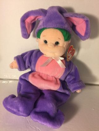 Ty Beanie Kids Shenanigan Doll Plush 10 " In Bunny Rabbit Custom With Tag
