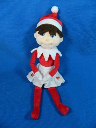 Elf On The Shelf Girl Plush Christmas Soft Doll With Skirt 14 "
