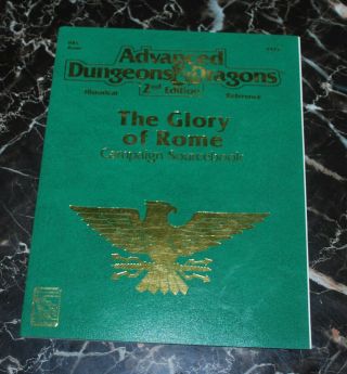 Ad&d 2e The Glory Of Rome Sourcebook W/map