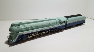 Ho Ahm Rivarossi 4 - 6 - 4 Hudson Blue Goose Sf Santa Fe Steam Engine Locomotive
