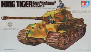 Tamiya 1:35 King Tiger Panzer Kampfwagen German Heavy Tank Model Kit 35057au