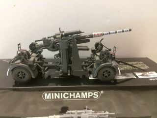 Minichamps Metal German FLAK 88mm Cannon Gun Pre Built Anti Tank 1/35 5