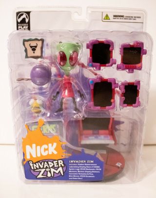 Invader Zim - Rare Mib Figure - Series 1 Of Doom - Palisades Toys