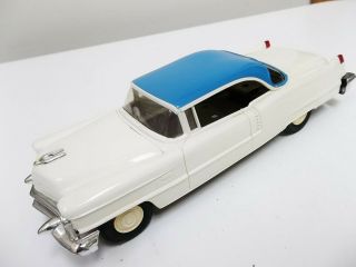 Amt 1956 Cadillac Coupe De Ville Friction Promo Car 1:25 Blue & White Two - Tone