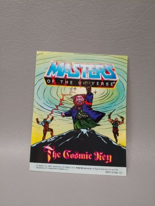 Masters Of The Universe He Man Mini Comic Book Mattel 1983 The Cosmic Key