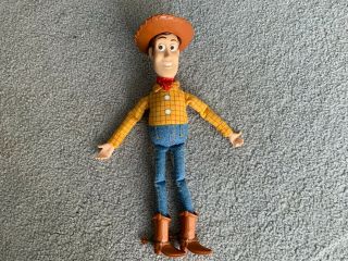 Toy Story Woody Sheriff Cowboy Doll 12 " Mattel Vinyl Face,  Hands And Boots