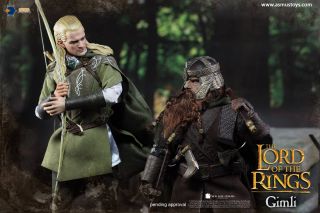 Asmus Collectible Toys Lord of the Rings GIMLI Action Figure 1/6 Scale 9