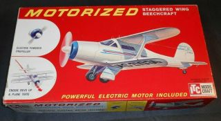 Itc Model Craft Staggerwing Beechcraft Motorized Aircraft Plastic Model Kit