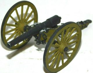 Old 1980s Painted Lead,  54mm American Civil War Parrott Gun Artillery Cannon