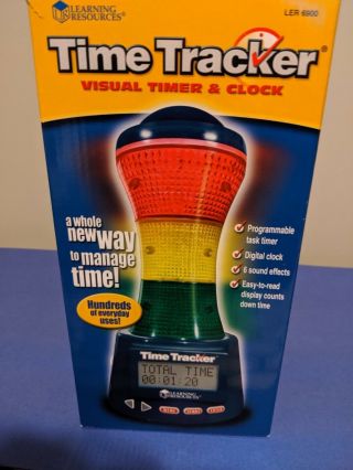 Time Tracker Visual Timer And Clock Learning Resources Sound Programmable