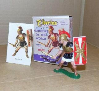 1960 ' s Marx Warriors of the World Roman Tiberius boxed with card 2