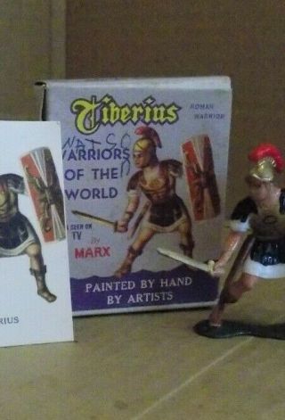 1960 ' s Marx Warriors of the World Roman Tiberius boxed with card 3