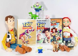 Disney Pixar Toy Story Talking Pull String Woody Jesse Toy Story Dvd Set 1 2 3