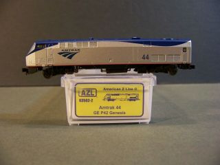 Azl,  Ge P42 Genesis Diesel,  Amtrak 44,  Phase V Livery,  Analog,  Z Scale,  63502 - 2