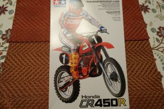 Tamiya 1/12 14018 Honda Cr450r Motocrosser W/rider Kit.