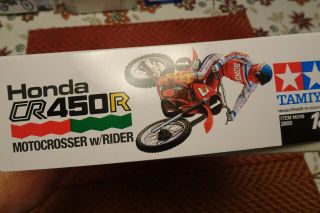 Tamiya 1/12 14018 Honda CR450R Motocrosser w/rider kit. 2