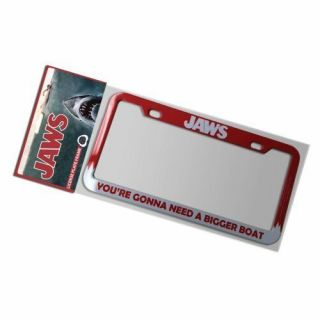 Jaws - Gonna Need A Bigger Boat License Plate Frame Factory 89293
