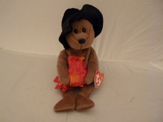 2004 Ty Beanie Babies Plymouth Thanksgiving Bear W/tags (9 Inch)