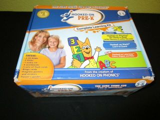 Hooked On Pre - K Complete Learning Kit,  Letters Names Sounds Math Flashcards