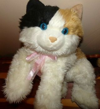 Aurora Esmeralda Jumbo Stuffed Plush Calico Cat Large 28 " Flopsie