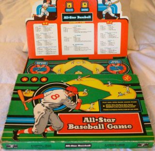 1963 All Star Baseball Board Game.  W/complete 1963 Cadaco Roster Disks
