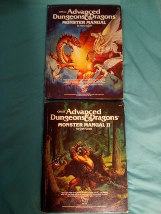 Monster Manuals Advanced Dungeons And Dragons Tsr 1979 Hardcover Ad&d