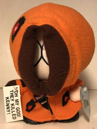 Vintage 1998 South Park Kenny Plush Oh My God They Killed W/ Tags 10 "
