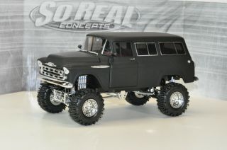 So Real Concepts 1:24 Prime (flat) Black Chevrolet Suburban Monster Truck 1 Of976