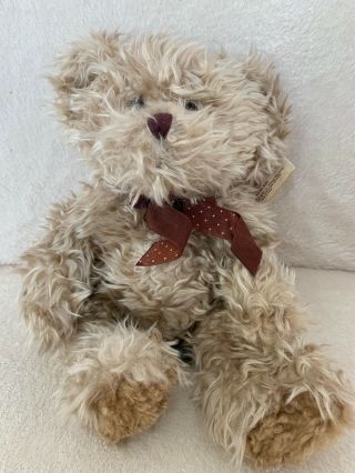 Russ Berrie Bears From The Past Stuffed Plush Radcliffe Shaggy Tan Teddy Bear