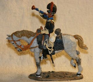 Del Prado Die Cast - Trumpeter Portguese Cavalry 1806 - 10 - 3 3/4 " H X 3 3/4 " W