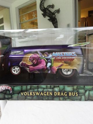 Hot Wheels Masters Of The Universe Car He Man Vw Drag Bus 2012.  Mib