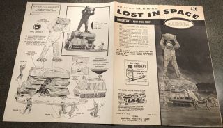 1966 Aurora Lost In Space Model Kit No.  420 Instruction Sheet
