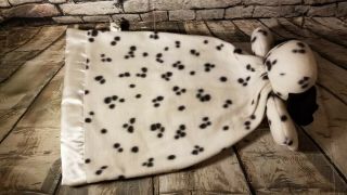 Dakin Damnation Dog Lovie Character Blanket Security Satin Heart Lovey EUC 3