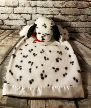 Dakin Damnation Dog Lovie Character Blanket Security Satin Heart Lovey EUC 4