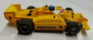 Tomy Afx 4 Yellow Pennzoil F1 Indy Slot Car 719